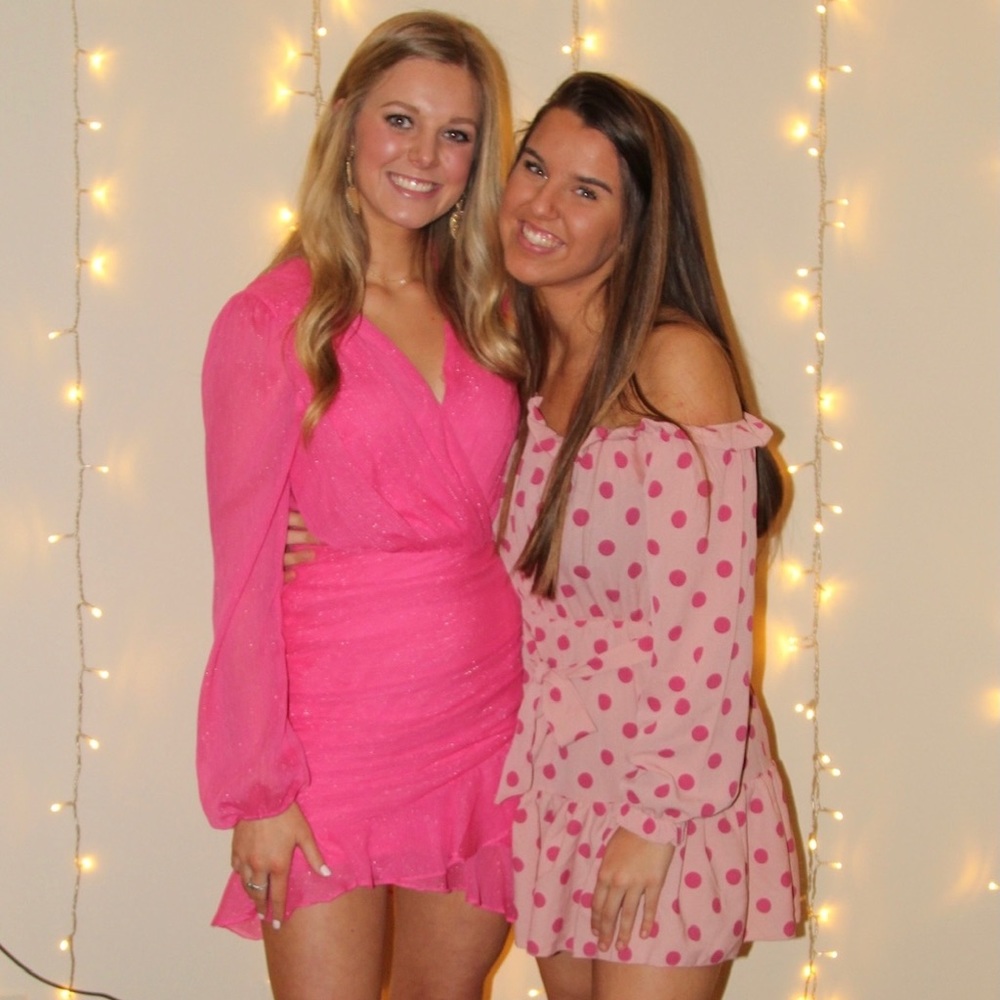 Impeccable pig pink dress